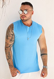 Regata Machão Azul Bebê