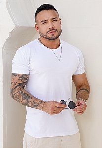 Camiseta Básica Algodão Branca