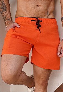 Shorts Linho Laranja