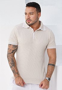 Camiseta Tricot Bicolor Nude