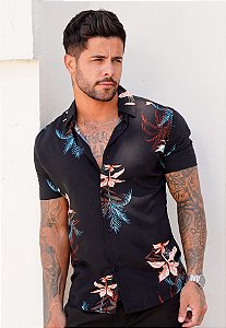 Camisa Viscose Estampada