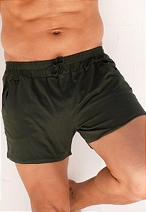 Mini Shorts Viscolycra Verde Militar