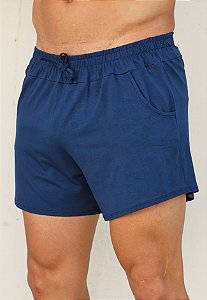 Mini Shorts Viscolycra Azul Marinho