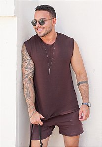 Conjunto Machão Marrom Café