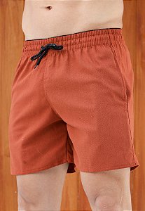 Shorts Linho Caramelo