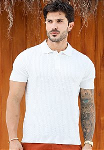 Camiseta Tricot Texturizada Off White