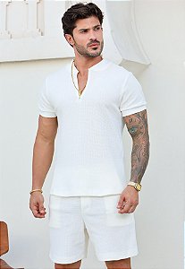 Conjunto Tricot Off White