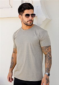 Camiseta Básica Algodão Cinza