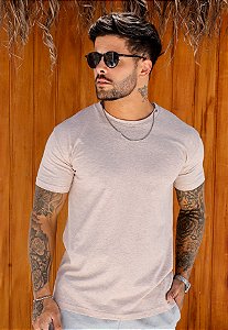 Camiseta Básica Algodão Rosé