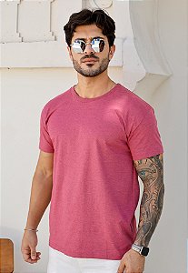 Camiseta Básica Algodão Goiaba