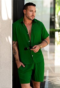 Conjunto Viscolinho Verde Bandeira