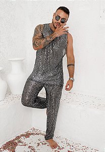 Conjunto Paetê Grafite (SOB ENCOMENDA - LEIA A DESCRIÇÃO)