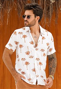 Camisa Viscolinho Estampada