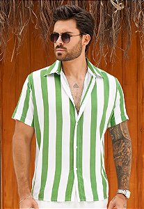 Camisa Viscolinho Listrada