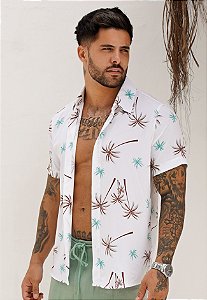 Camisa Viscolinho Estampada