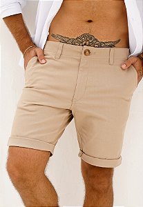 Bermuda Alfaiataria Sarja Nude