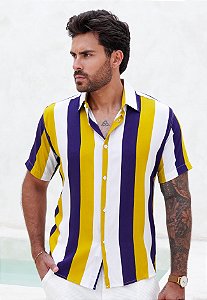 Camisa Viscolinho Estampada