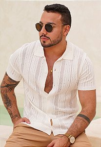 Camisa Tricot Branca