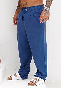 Calça Linho Azul