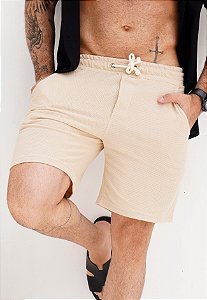 Shorts Texturizado Areia