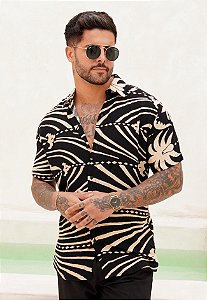 Camisa Viscolinho Estampada