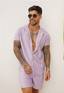 Conjunto Lurex Lilás
