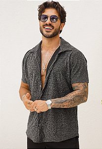 Camisa Lurex Preta