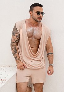 Conjunto Decote Bege