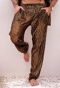 Calça Paetê Cobre
