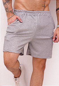 Shorts Lurex Prata