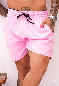Shorts Tactel Rosa Bebê