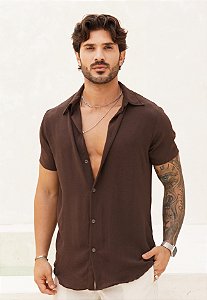 Camisa Duna Marrom Café