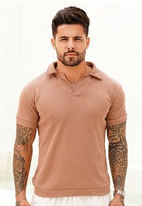 Camiseta Polo Tricot Nude