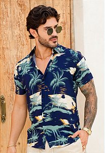 Camisa Viscose Estampada