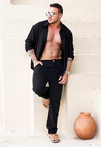 Conjunto Linho Preto