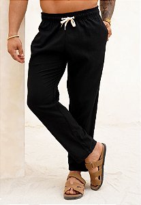 Calça Linho Preta