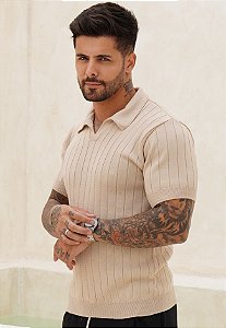 Camiseta Polo Tricot Nude