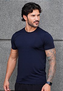 Camiseta Dry Fit Azul Marinho