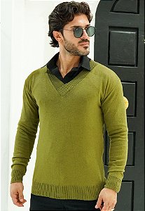 Suéter Gola V Verde Musgo