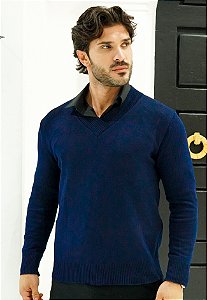 Suéter Gola V Azul Marinho