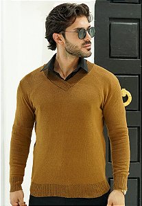 Suéter Gola V Caramelo