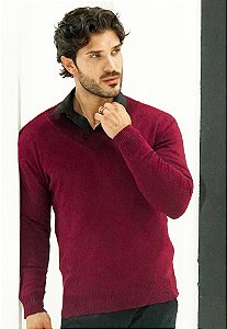 Suéter Gola V Vermelho Marsala