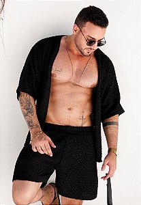 Conjunto Tricot Preto