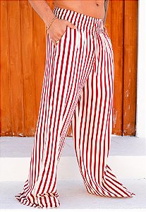 Calça Pantalona Listrada