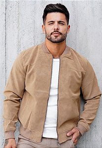 Jaqueta Suede Bege