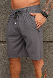 Shorts Dry Fit Cinza Grafite