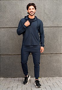 Conjunto Dry Fit Azul Petróleo