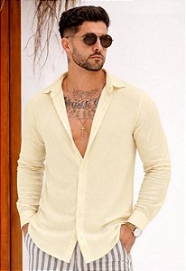 Camisa Duna Manga Longa Amarelo Bebê