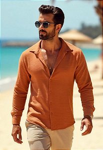 Camisa Duna Manga Longa Nude