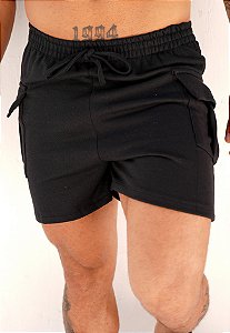 Mini Shorts Moletinho Preto